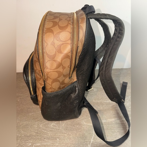 Coach Brown and Black Backpack - Picture 4 of 11